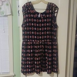 Black and pink dress